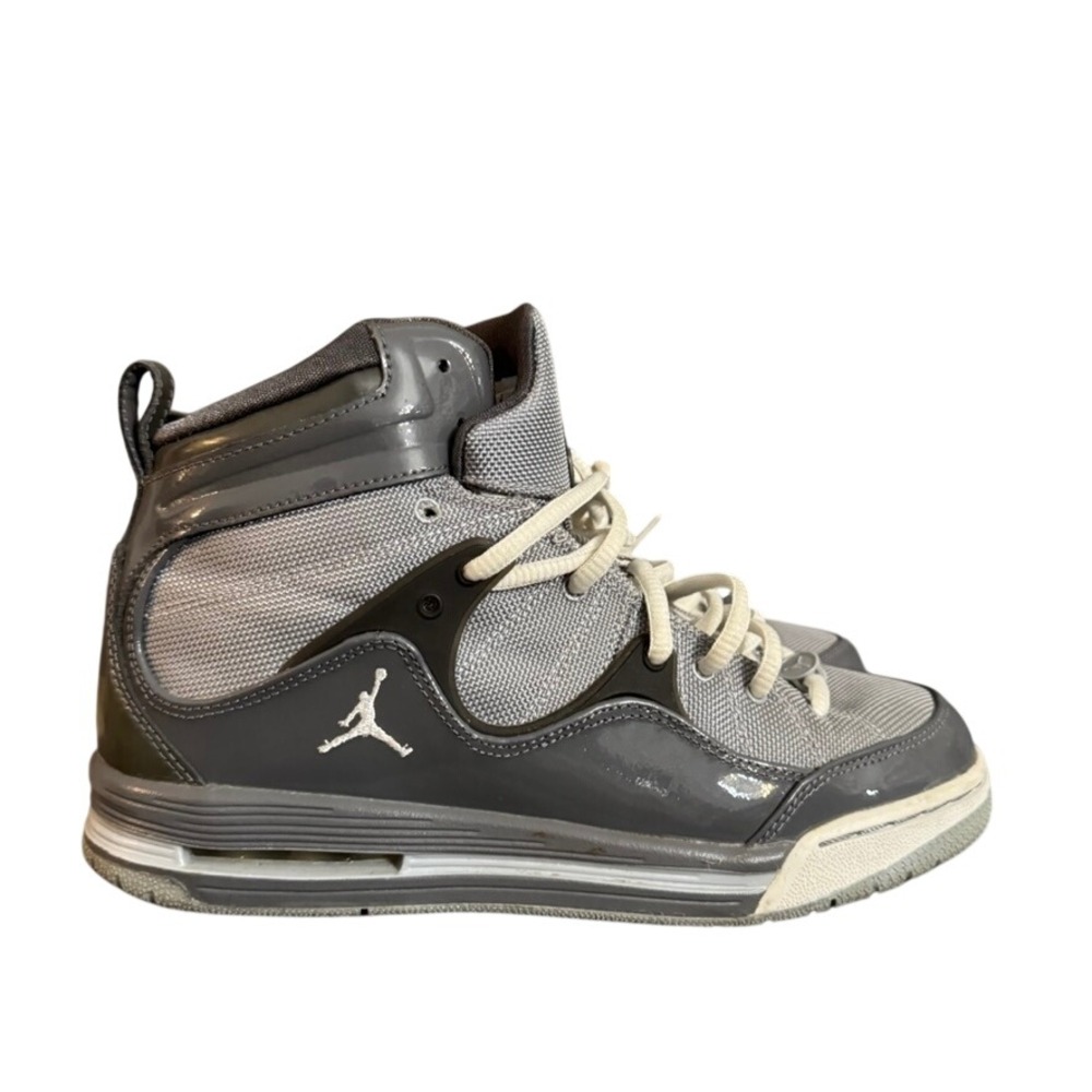 Jordan Flight SC-1 Cool Grey High Top Basketball Sneakers 538698-003 Womens 8.5